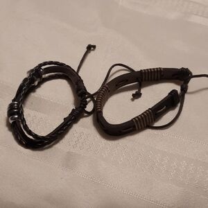 2 Brown Bracelets